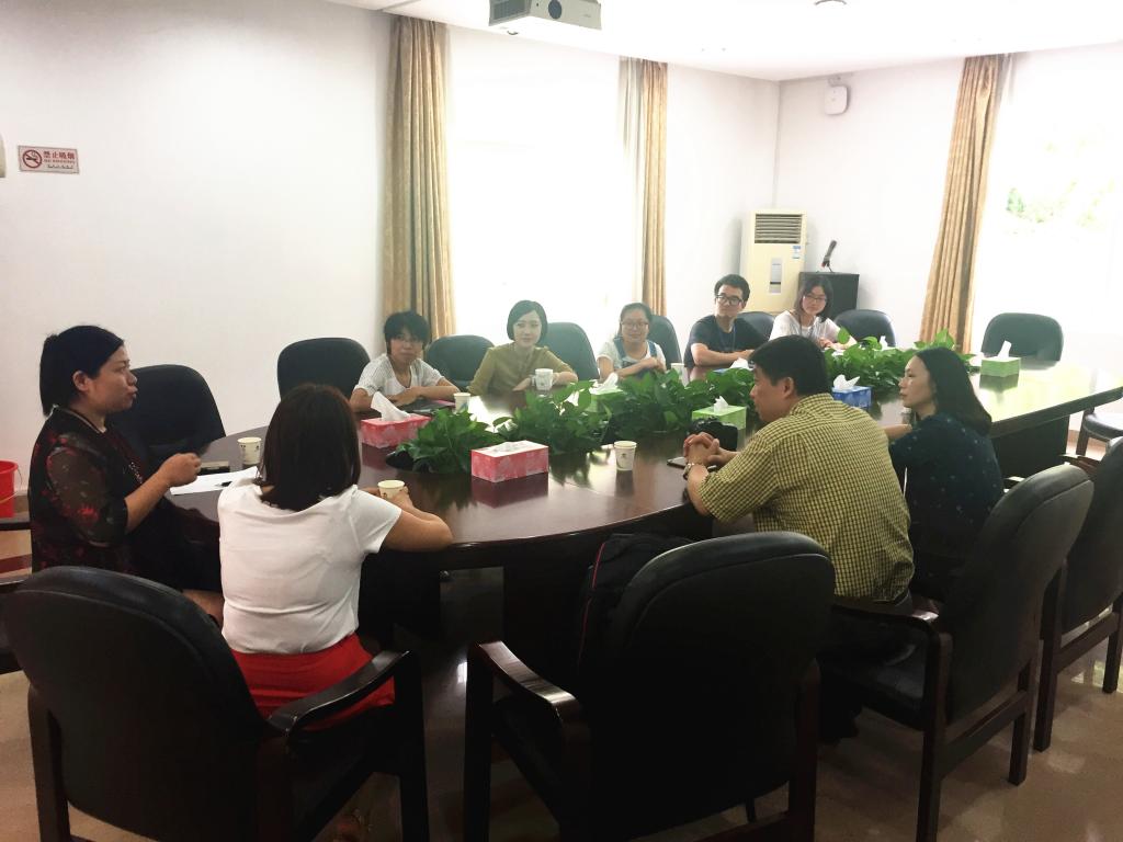 与深圳市元平特殊教育学校教学主任及校友座谈